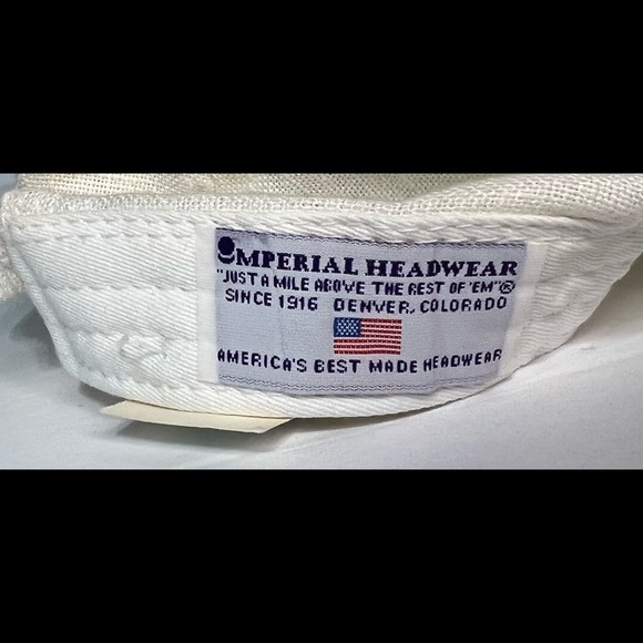 Princeville Hat, linen 7 panel. New with tags embroidered logo on left side - Picture 6 of 7